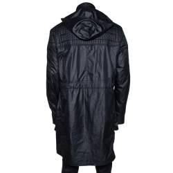 Louis Vuitton Dark Navy Quilt Detail Detachable Hooded Parka XXL