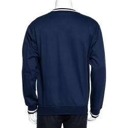 Louis Vuitton x Chapman Brothers Blue Lion Flock Print Sweatshirt L
