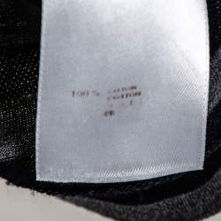 Louis Vuitton Navy Blue & Grey Striped Cotton Polo T-Shirt S