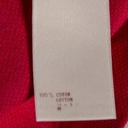 مملوكة مسبقًا Louis Vuitton Fuschia Pink Cotton Pique Polo T-Shirt S