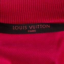 مملوكة مسبقًا Louis Vuitton Fuschia Pink Cotton Pique Polo T-Shirt S
