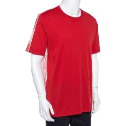 Louis Vuitton Red Cotton Playing Cards Print T-Shirt XXL