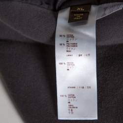Louis Vuitton Black Denim Varsity Knit Jacket XL