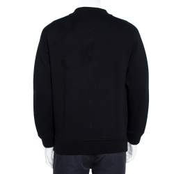 Louis Vuitton Black Denim Varsity Knit Jacket XL