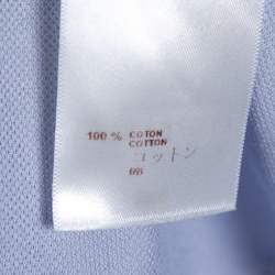 Pre Owned Louis Vuitton Lavender Cotton Pique Polo T Shirt M