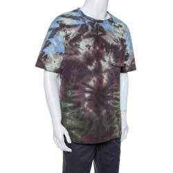 Louis Vuitton Multicolor Tie-Dye Printed Knit Pocket Detail T Shirt L
