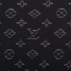 Pre Owned Louis Vuitton Black Knit Drop Needle Monogram Crewneck Sweatshirt XL