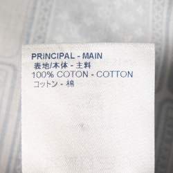 Louis Vuitton Grey & White Monogram Playing Card Printed Cotton Short Sleeve Shirt L