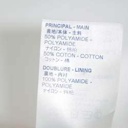 Louis Vuitton White Synthetic & Cotton Short Hooded Parka S