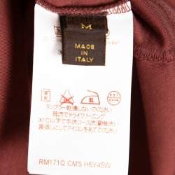 Louis Vuitton Brown Cotton Damier Pocket Detail Crewneck T-Shirt M