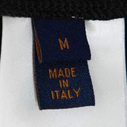 Pre Owned Louis Vuitton Black Cotton Allover Logos Printed Crewneck T-Shirt M