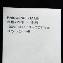 Pre Owned Louis Vuitton Black Cotton Allover Logos Printed Crewneck T-Shirt M