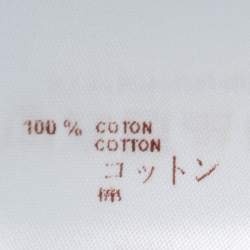 Pre Owned Louis Vuitton Grey Cotton Pique Polo T-Shirt L