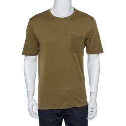 Louis Vuitton LV Men LV Leaf Discharge T-shirt Regular Fit Cotton