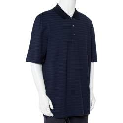 Louis Vuitton Blue Cotton Pique Polo T-Shirt 4XL - ShopStyle