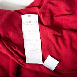 Louis Vuitton Red Graphic Print Cotton Knit Crewneck T-Shirt S
