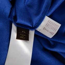 مملوكة مسبقًا تي شيرت لوي فيتون بيكيه قطن أزرق كبير جدًا جدًا جدًا جدًا - إكس إكس إكس إكس لارج