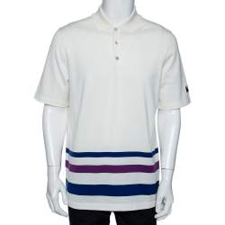 Louis Vuitton Monogram Cotton Pique T-Shirt White. Size 4L