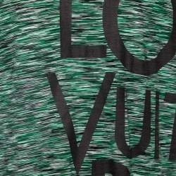 Louis Vuitton Green Cotton Big Logo Galaxy Print Crew Neck T-Shirt XXL