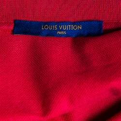 Pre Owned Louis Vuitton Red Cotton Pique Polo T-Shirt XL