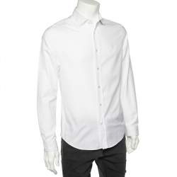 Louis Vuitton White Cotton Logo Embroidered Long Sleeve T-Shirt M Louis  Vuitton