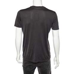 Louis Vuitton Dark Green Cototn Champs Elysees Patch Detail Roundneck T-Shirt M