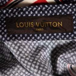 مملوكة مسبقًا Louis Vuitton Multicolor Zig Zag Printed Cotton Button Front Shirt M