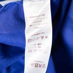 Louis Vuitton Blue Cotton Pique Polo T-Shirt 4XL
