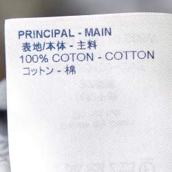 Pre Owned Louis Vuitton Navy Blue LV Monogram Cards Print Cotton Regular Fit Shirt XS