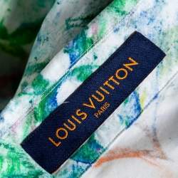 Louis Vuitton Multicolored Crayon Logo Monogram Cotton Bowling Shirt XXL