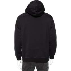 Louis Vuitton Black Cotton Circle Cut Pull-Over Hoodie L