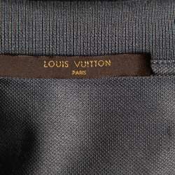 Pre Owned تي شيرت لوي فيتون بولو بيكيه قطن رصاصي مقاس صغير - سمول