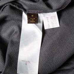 Pre Owned تي شيرت لوي فيتون بولو بيكيه قطن رصاصي مقاس صغير - سمول