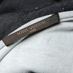 Louis Vuitton Dark Grey Cotton Zip Front Hooded Jacket S