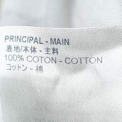 Pre Owned Louis Vuitton White Printed Cotton Short Sleeve T-Shirt M