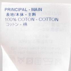 Louis Vuitton Blue Striped Logo Monogram Cotton Button Front Shirt XS
