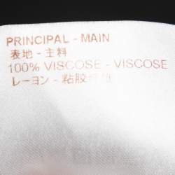 Louis Vuitton White Chain Printed Button Front Shirt XS 