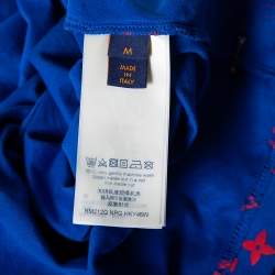 مملوكة مسبقًا Louis Vuitton Blue Gradient Monogram Print Cotton Short Sleeve T-Shirt M