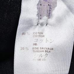 Pre Owned Louis Vuitton Navy Blue Printed Cotton Knit Crewneck T-Shirt XXL