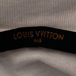 مملوكة مسبقًا Louis Vuitton White Kansas Winds Printed Cotton T-Shirt L