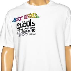 مملوكة مسبقًا Louis Vuitton White Kansas Winds Printed Cotton T-Shirt L