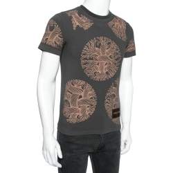 Louis Vuitton Grey Printed Cotton Short Sleeve T-Shirt XS
