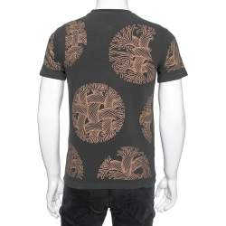 Louis Vuitton Grey Printed Cotton Short Sleeve T-Shirt XS