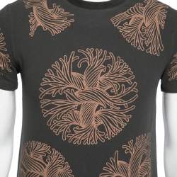 Louis Vuitton Grey Printed Cotton Short Sleeve T-Shirt XS