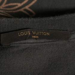 Louis Vuitton Grey Printed Cotton Short Sleeve T-Shirt XS