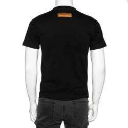 Louis Vuitton Black LV Stitch Cotton Short Sleeve T-Shirt XS