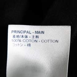 Louis Vuitton Black LV Stitch Cotton Short Sleeve T-Shirt XS