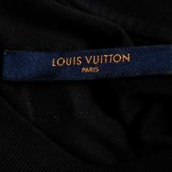 Louis Vuitton Black LV Stitch Cotton Short Sleeve T-Shirt XS