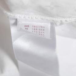 Louis Vuitton White Logo Detail Cotton Baseball Shirt S