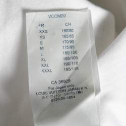 Louis Vuitton White Cotton LV Pendant Crew Neck Short Sleeve T-shirt XS
